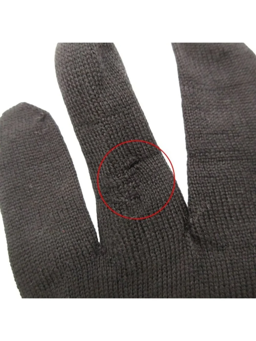 Louis Vuitton Gloves Petit Damier Graphite Logo Black